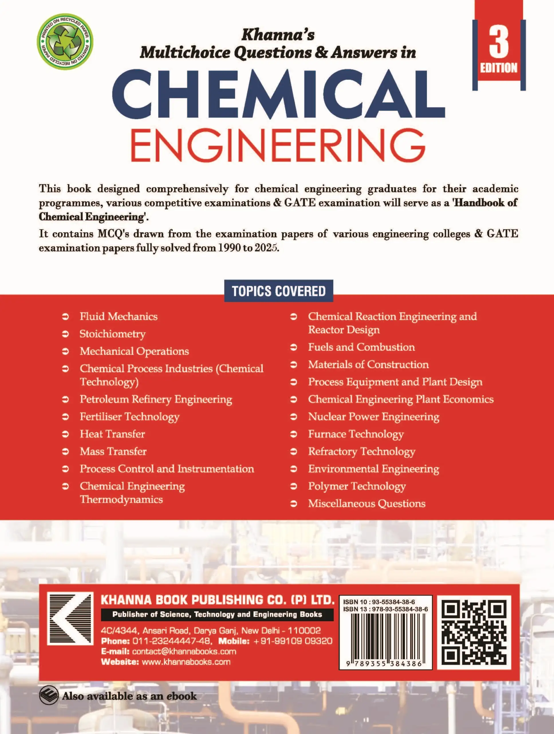 Khanna's Multi-Choice Questions and Answers in Chemical Engineering - Image 3