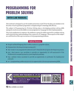 Programming for Problem Solving (with Lab Manual) - Image 3