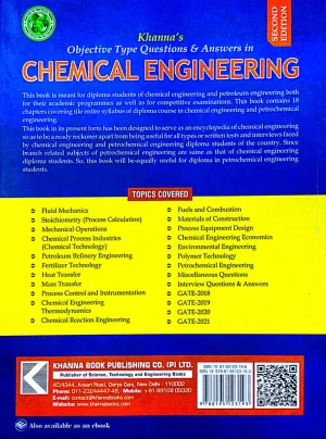 Khanna's Objective Type Questions & Answers in Chemical Engineering