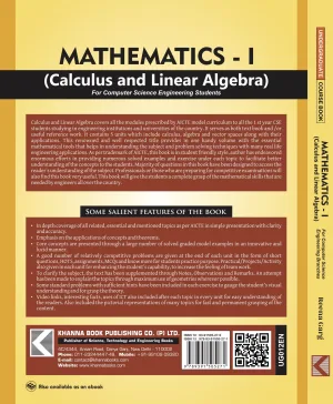 Mathematics  I Calculus and Linear Algebra [For Computer Science Engineering Branches] (English)