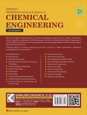 Khanna's Multi-Choice Questions and Answers in Chemical Engineering