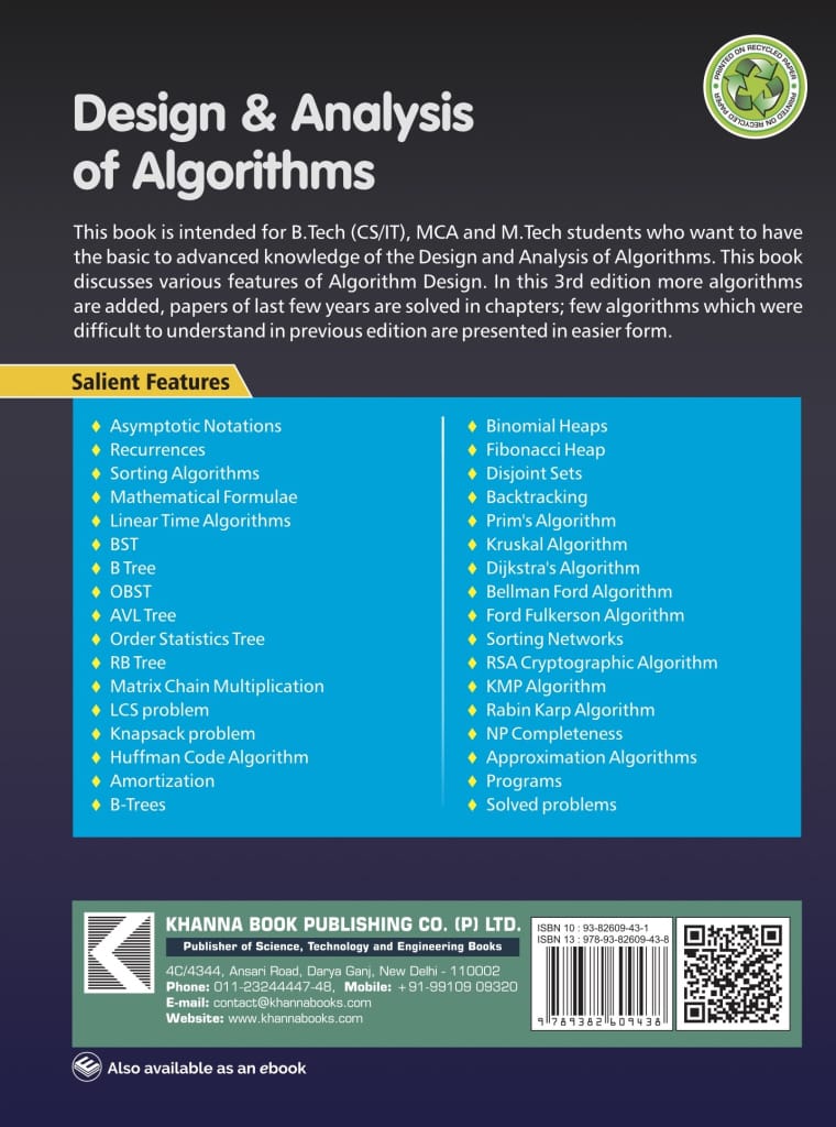 Design & Analysis of Algorithms