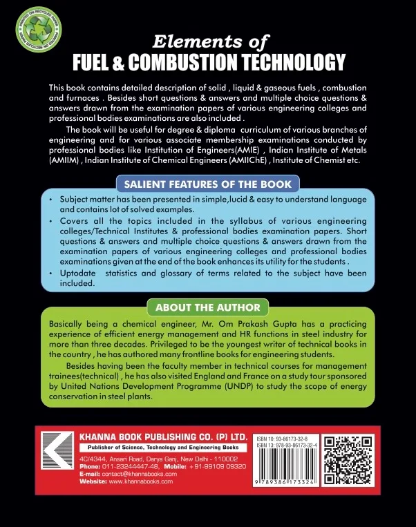 Elements of Fuel & Combustion Technology