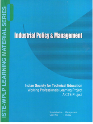 Industrial Policy & management