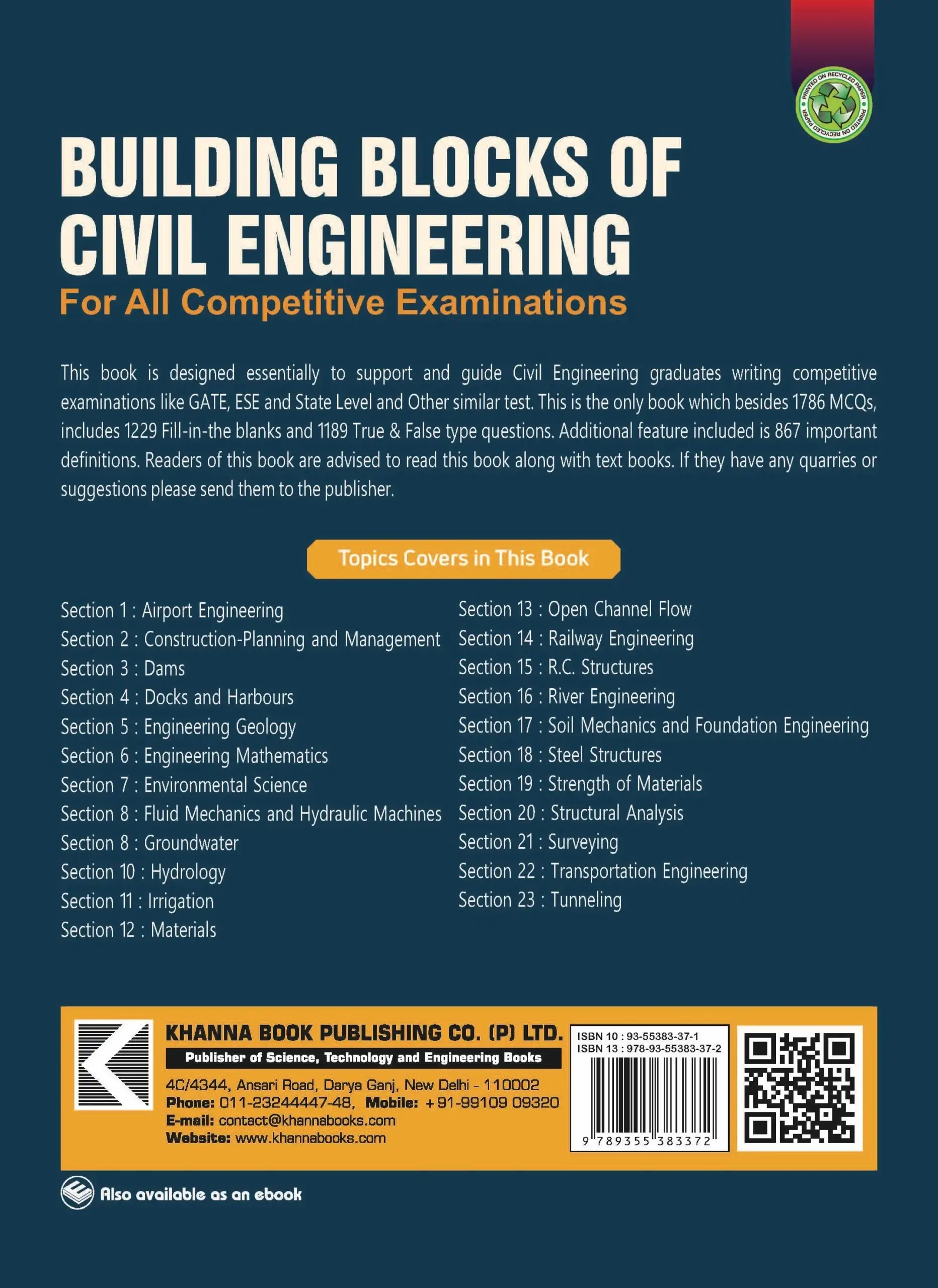Building Blocks of Civil Engineering (for All Competitive Examinations) - Image 3