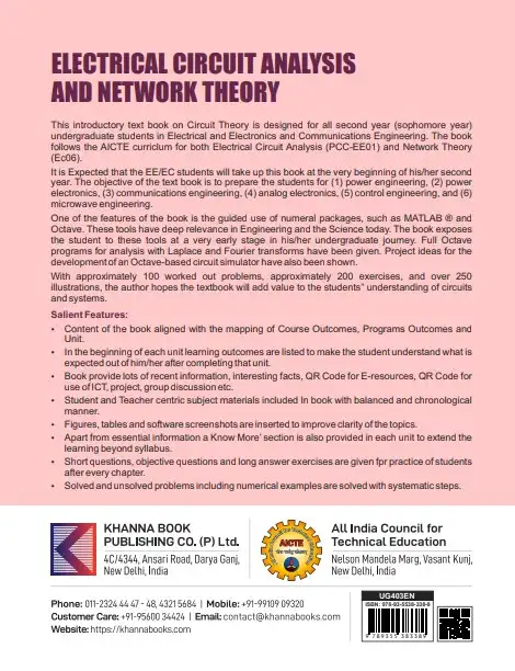 Electrical Circuit Analysis and Network Theory - Image 3