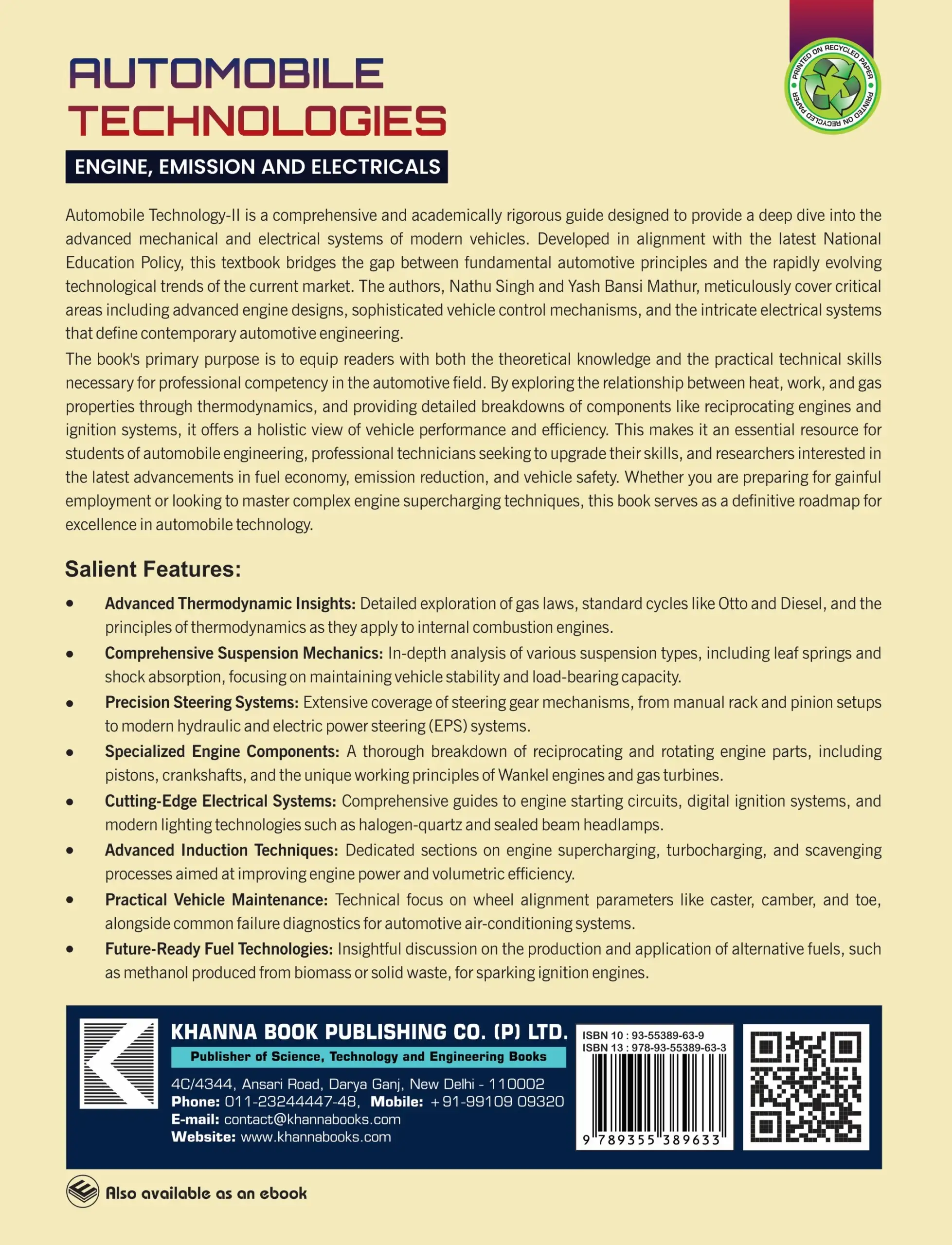 Automobile Technologies (Engine, Emission And Electricals) - Image 3