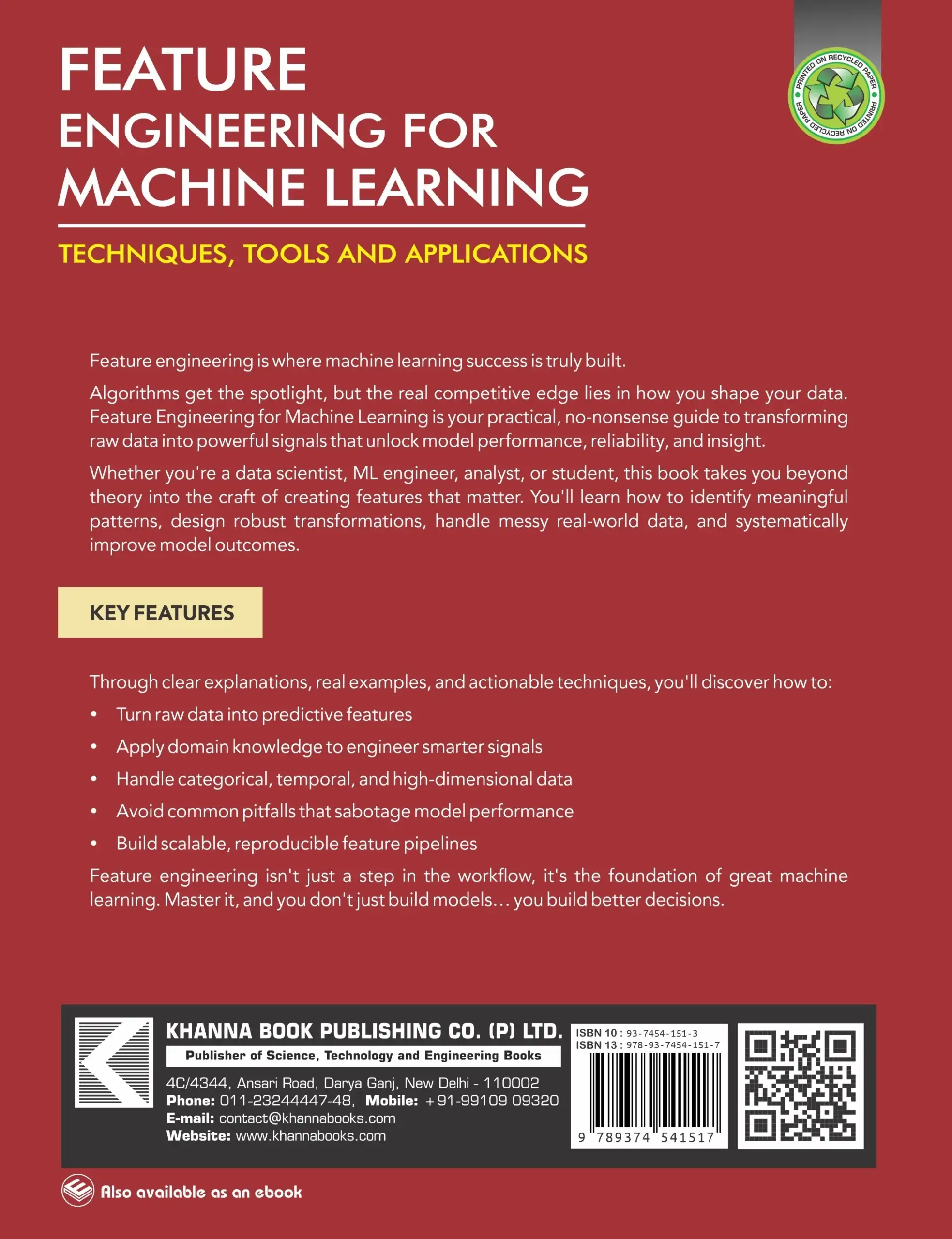 Feature Engineering for Machine Learning (Techniques, Tools and Applications) - Image 3