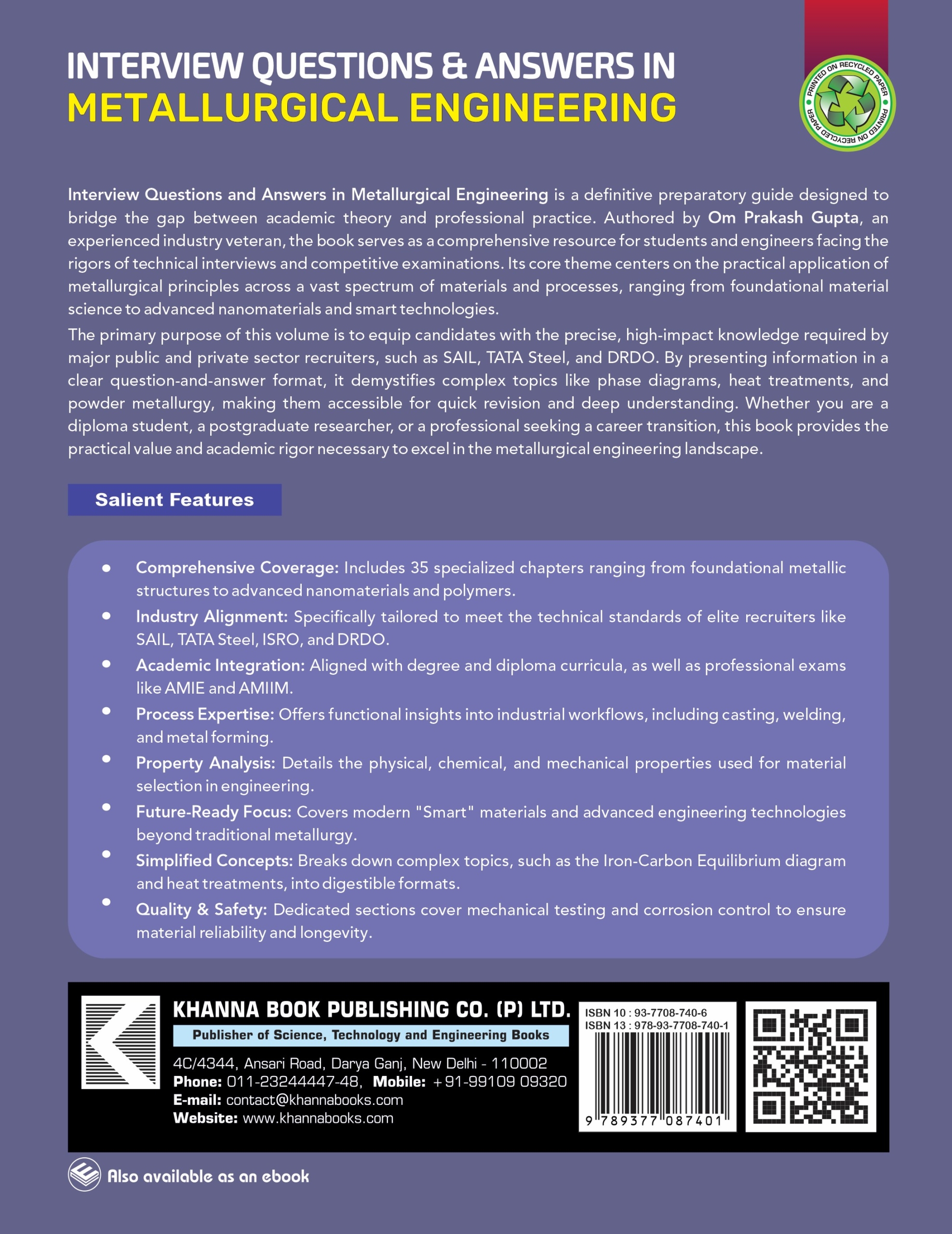 Khanna's Interview Questions & Answers in Metallurgical Engineering - Image 3